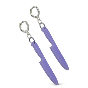 Lavender Mini Knife Earrings